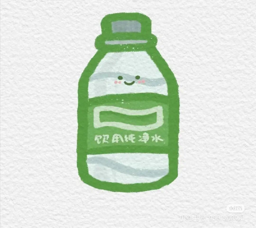 饮品简笔画 第二瓶