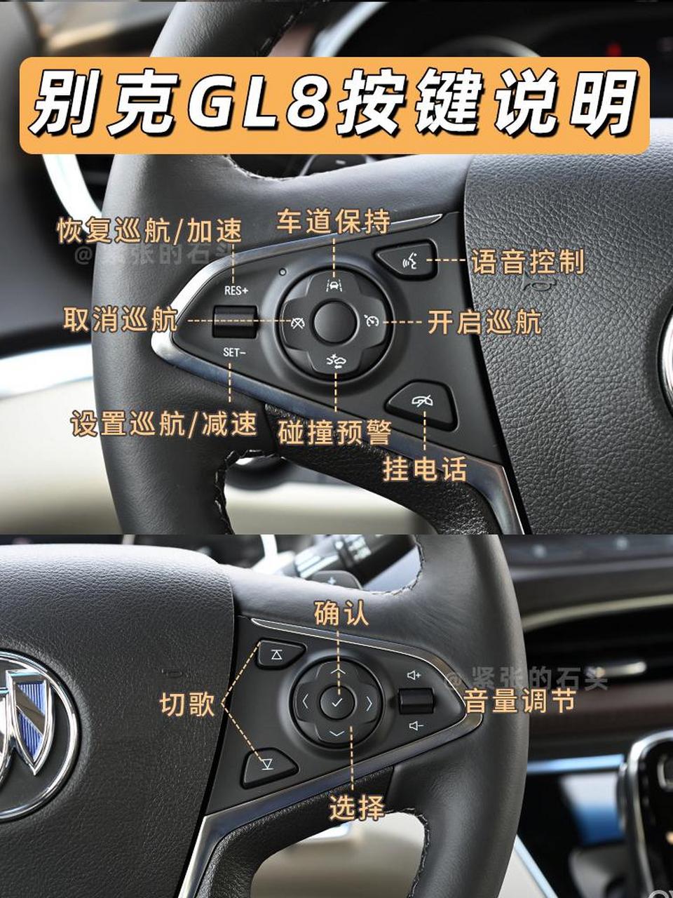 别克gl8按键说明图解来啦 你都知道吗