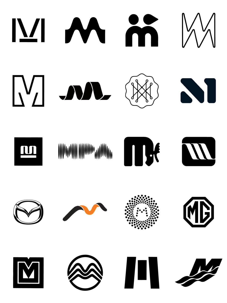 100个英文字母logo设计