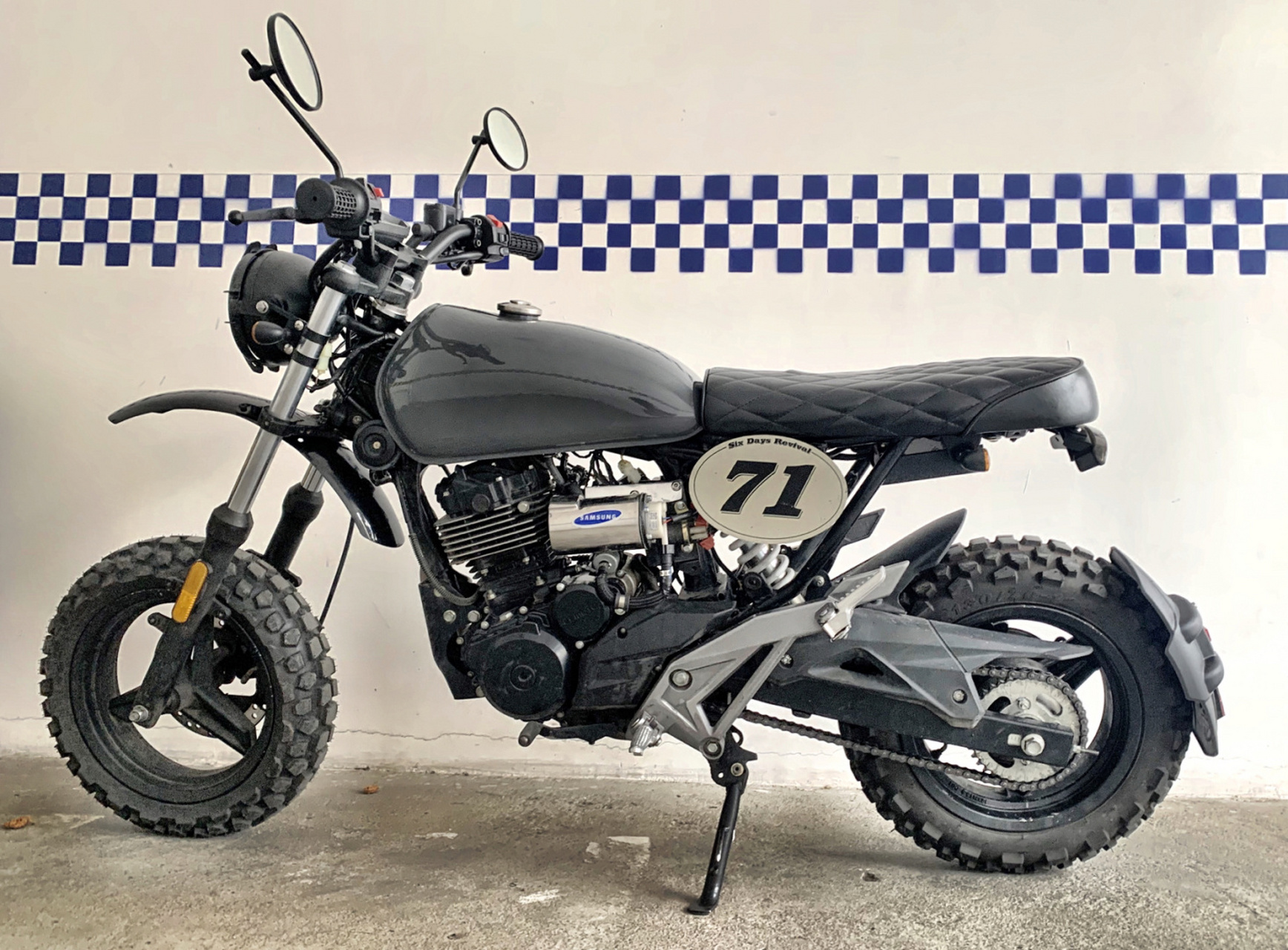 这个狒狒有点奶凶 首改春风狒狒st125 考虑到日常通勤没对排气做改装