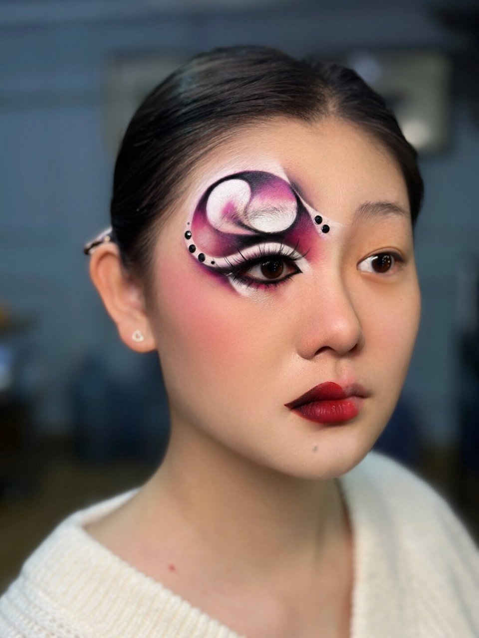 分享# #舞台妆# #撸个妆# #彩绘妆# #化妆# #妆容分享# #舞台妆彩绘