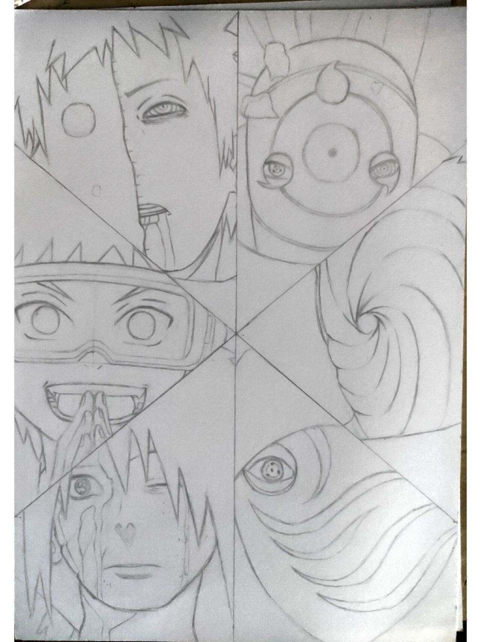 带土绘画过程 .