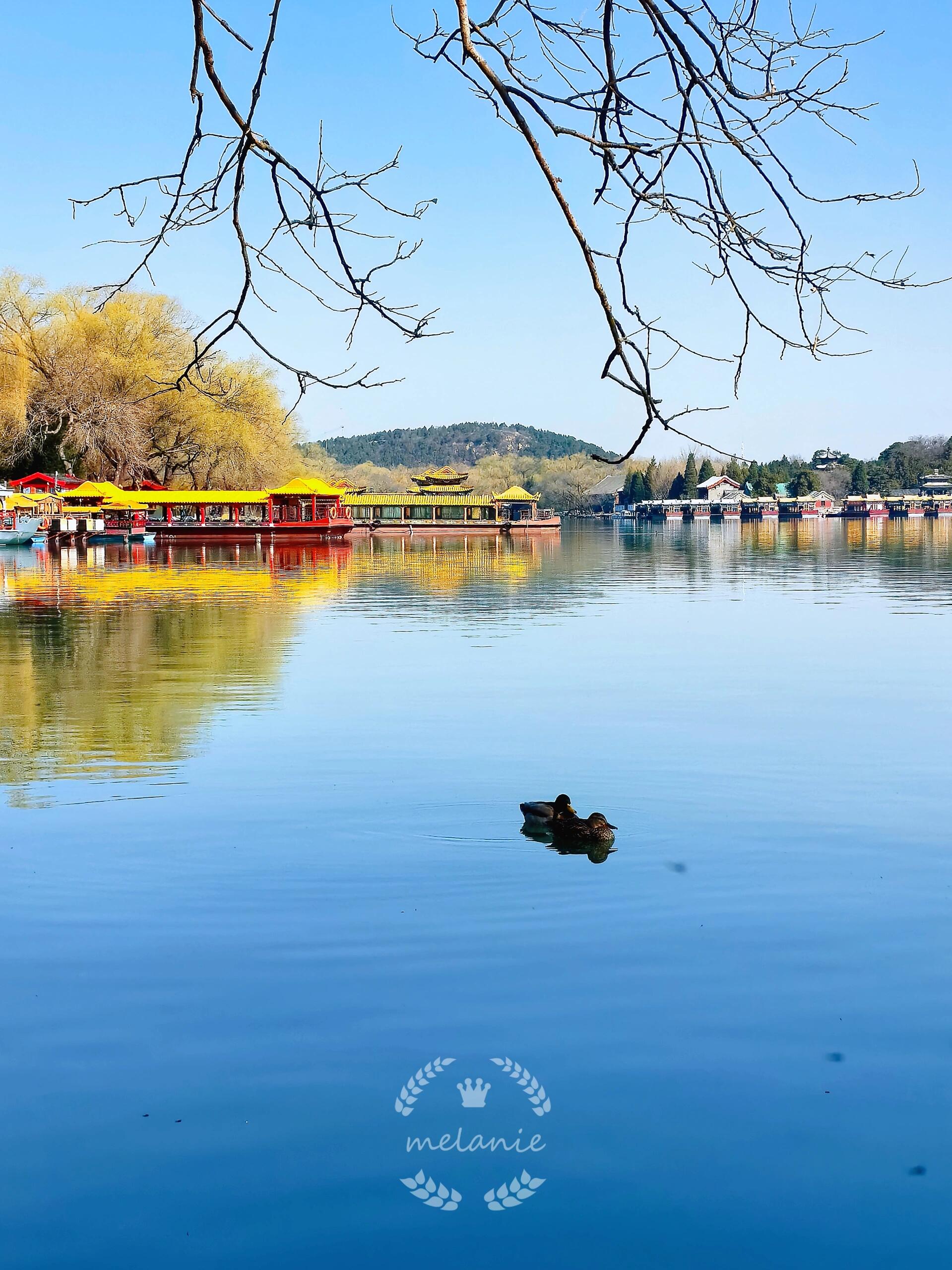3.14的颐和园昆明湖,春和景明,波澜不惊