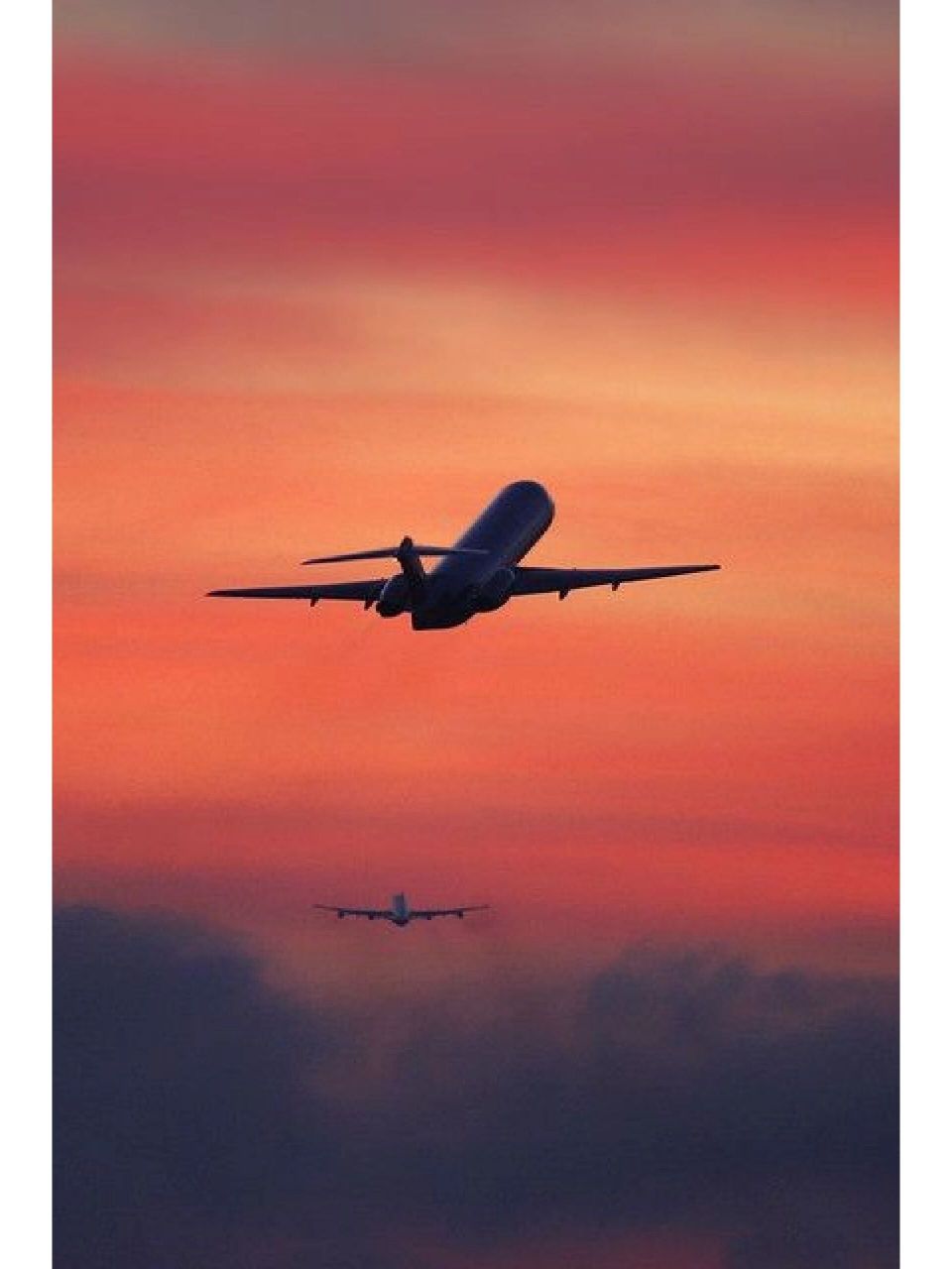 转载 一些关于飞行的唯美照片 飞机与多彩的天气相结合,是属于飞友的