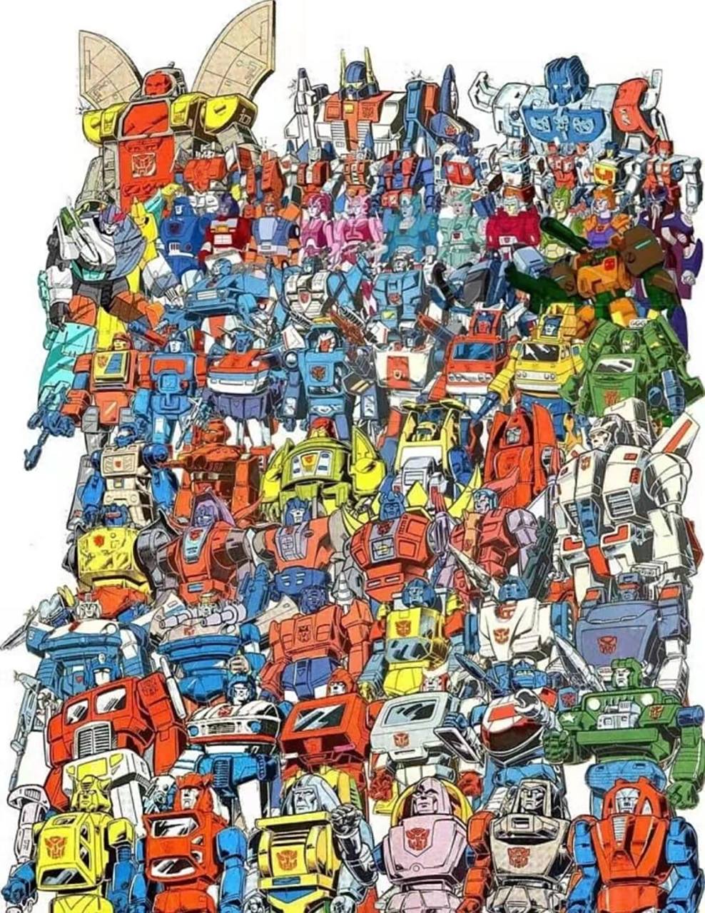 变形金刚美图分享 全家福来了