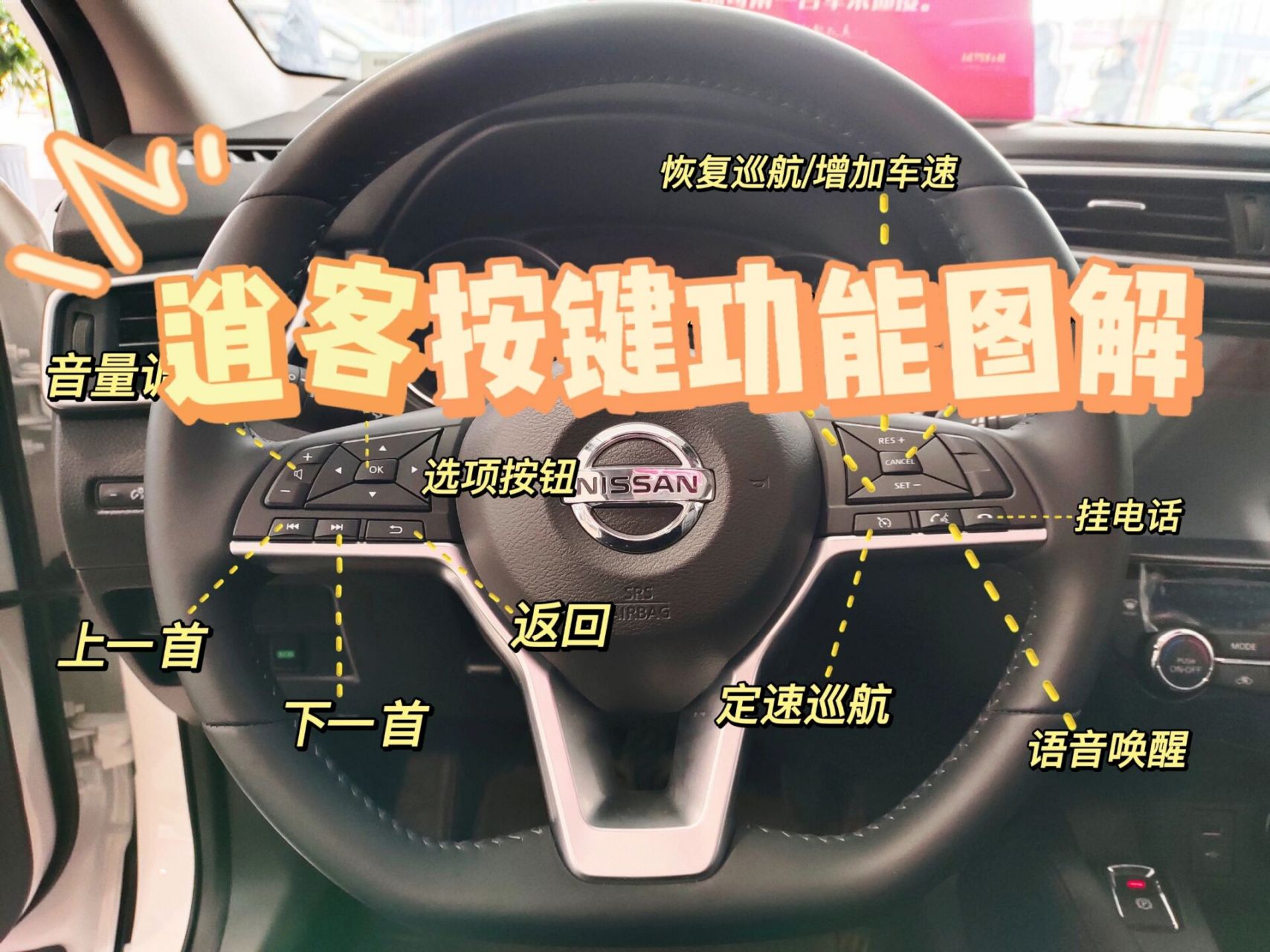 按键会用了没有～还不会用的话没事哦小编给大家整理了逍客的按键图解