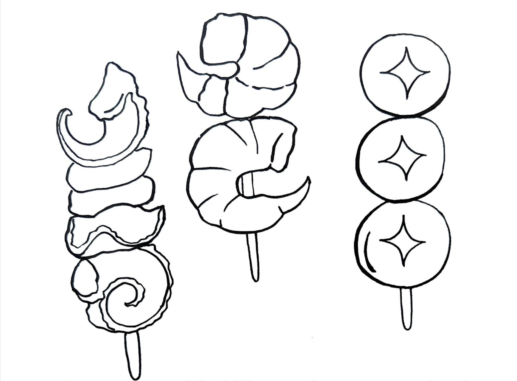 烧烤简笔画素材 最近太忙了,进淄赶烤是不大可能了