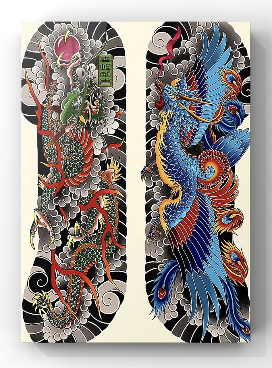 老传统开衫 日式老传统开衫纹身手稿