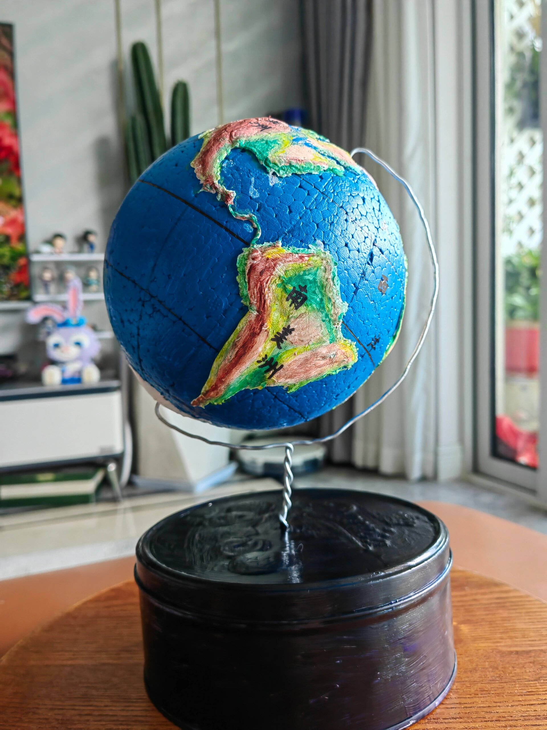 初中生的暑假作业,地球仪制作