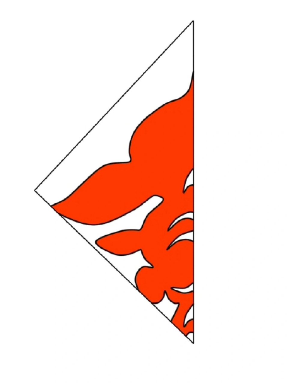 四折剪纸01 #非遗剪纸# #窗花剪纸# #四折剪# #四角剪纸# 给学校社团