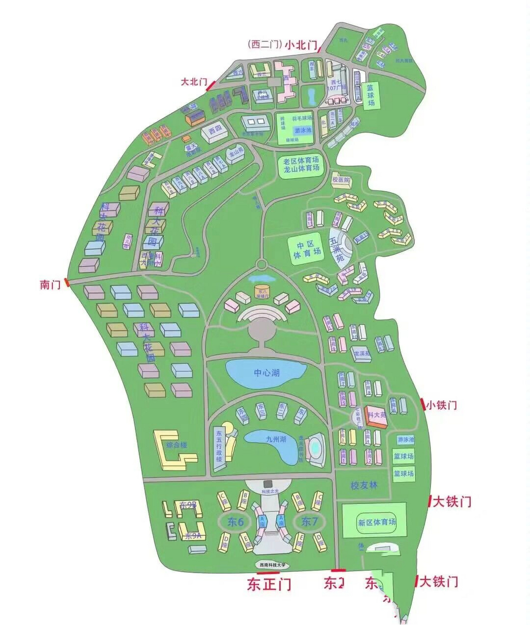 西南科技大学地图图片