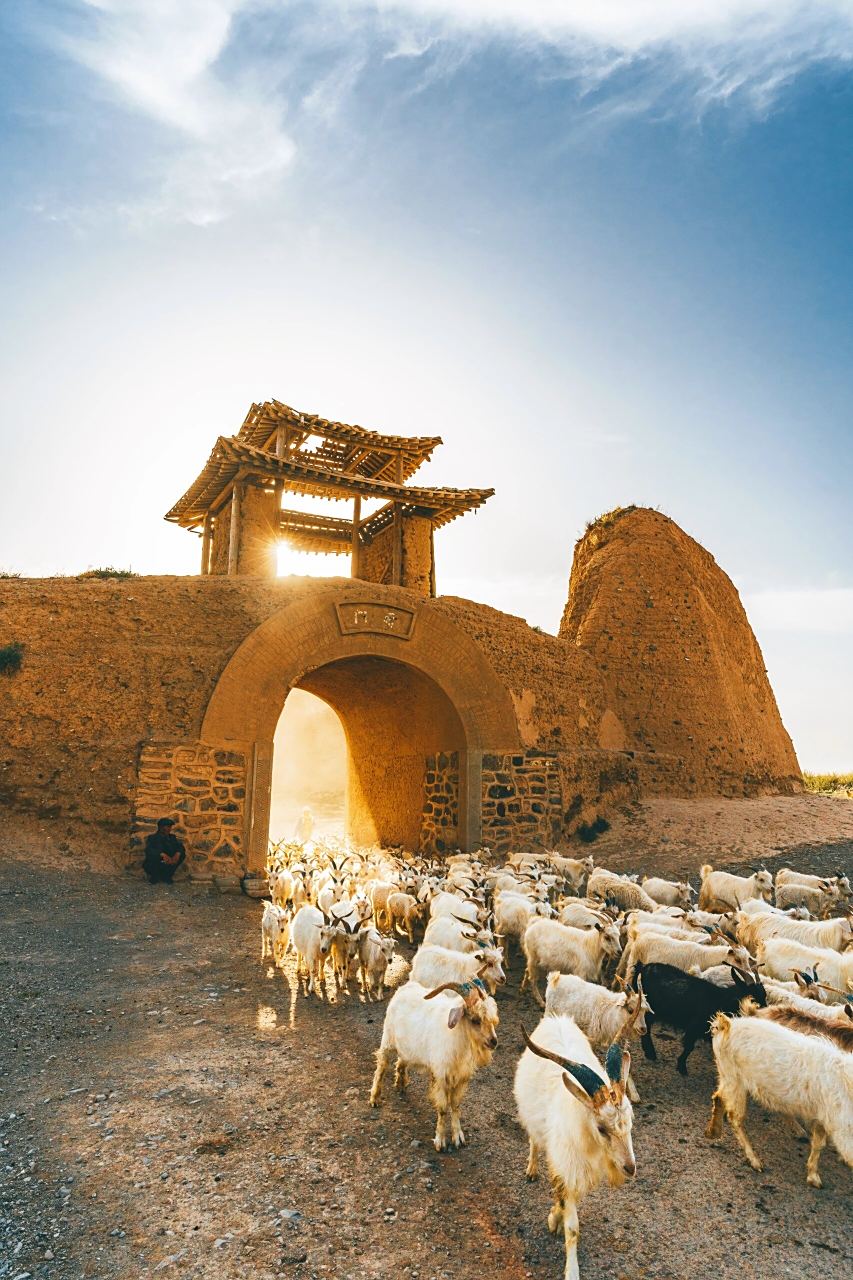 大漠里的永泰龟城 永泰古城,现址甘肃白银市景泰县寺滩乡,修筑于明