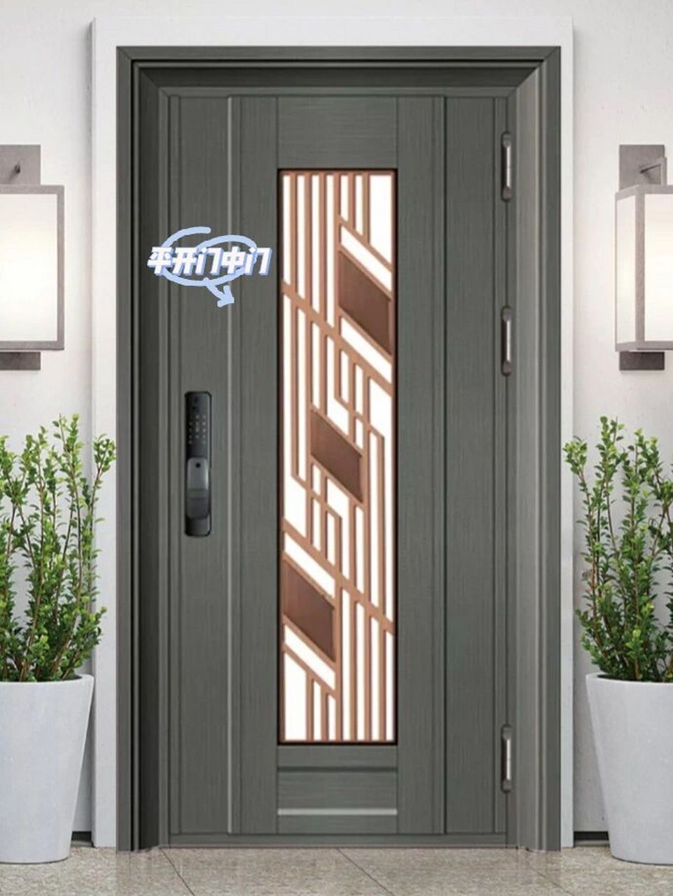 门中门也是入户门里不错的选择哦~ 前篇文章说到入户门的一种钢精雕