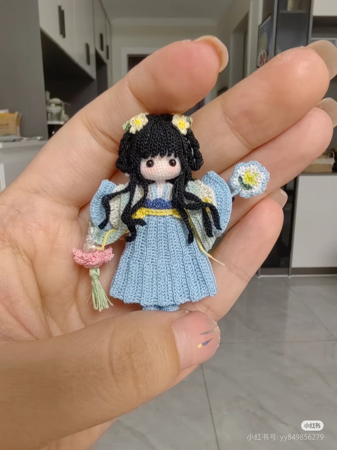 古风娃娃#钩针图解分享