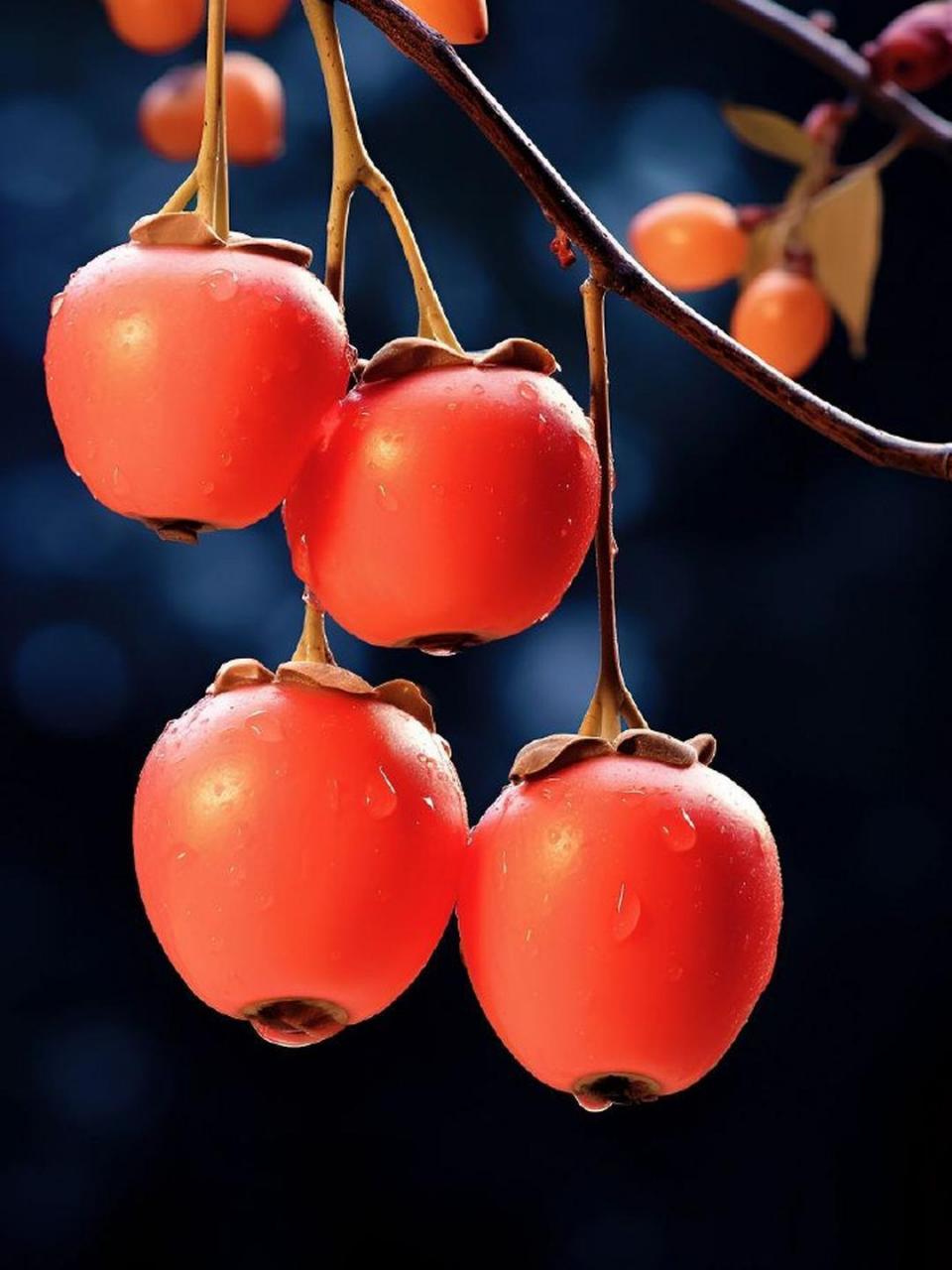 一棵柿子树,就是一个耀眼的秋天 柿子是秋季的代表水果,在北方常见,在