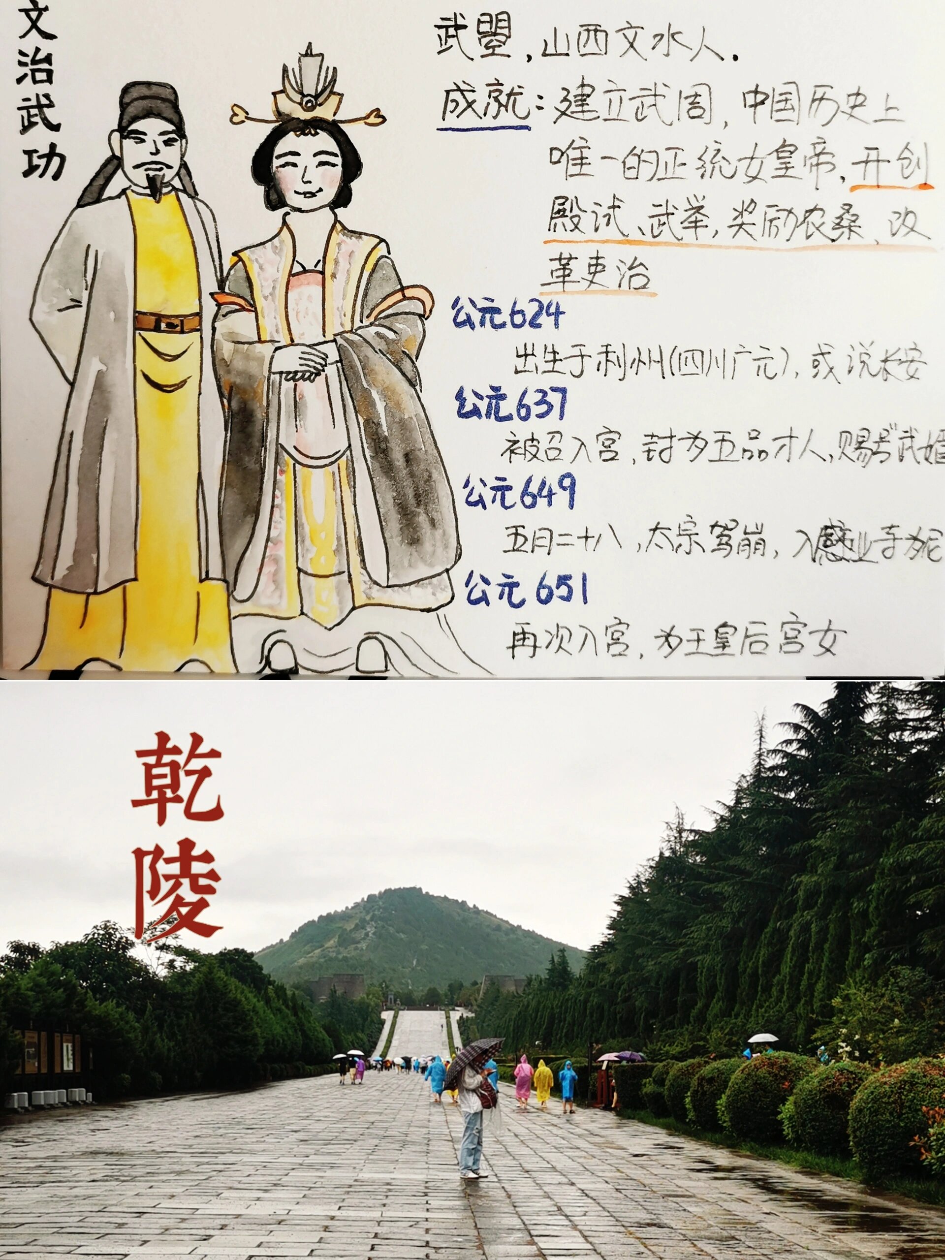 画给孩子的历史知识卡片～武则天