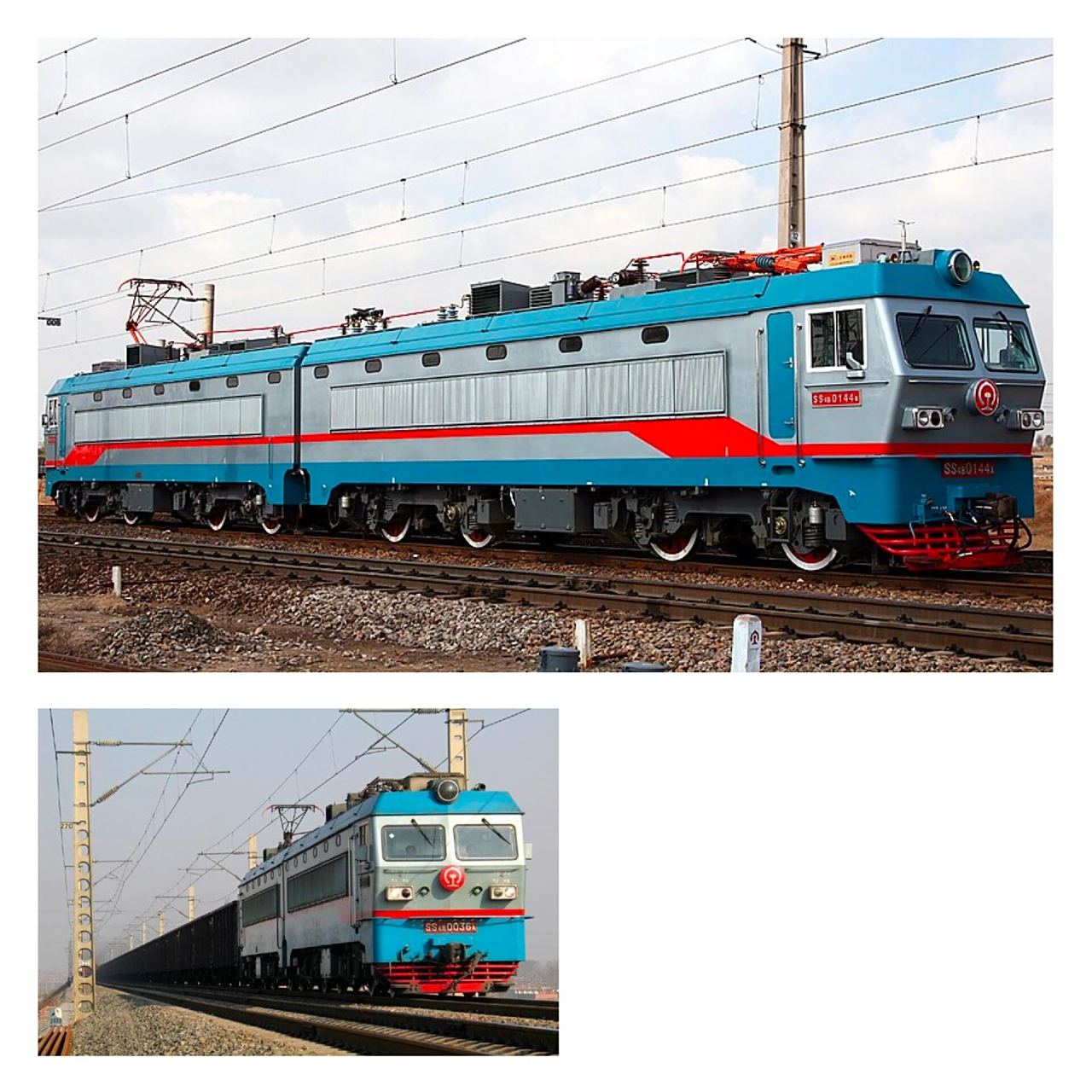 火车标本系列|全面配属地方铁路的韶山机车 韶山4b型电力机车,由株洲