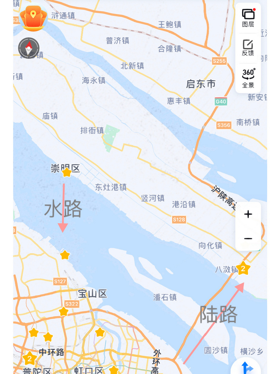 崇明岛行政区划图图片