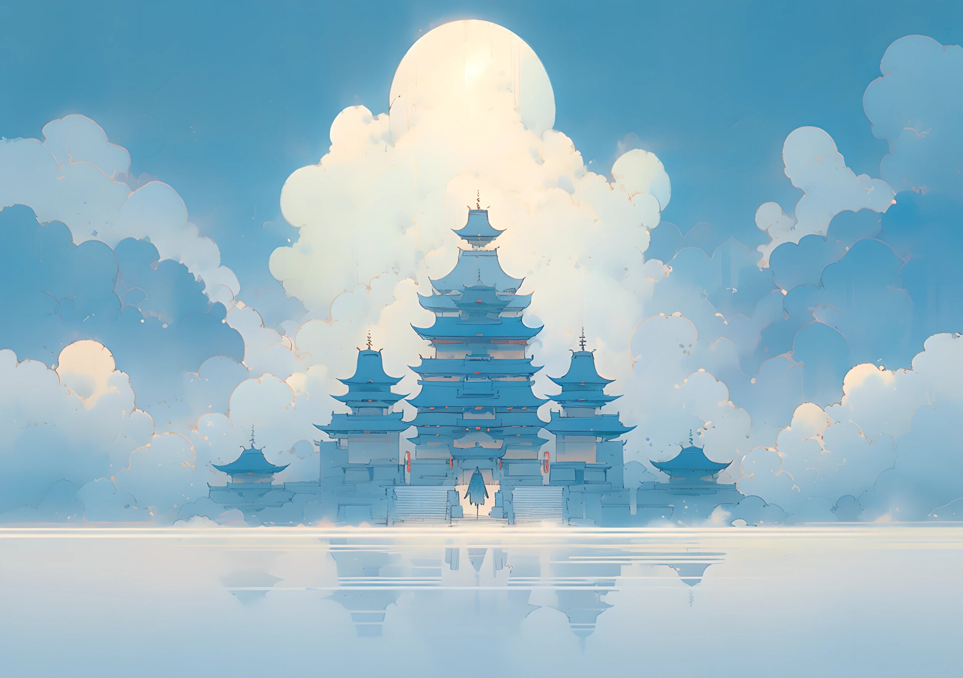 ipad壁纸|仙境|云海天宫