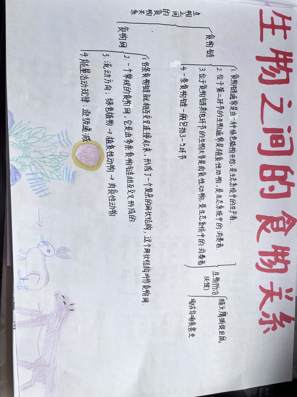 七上苏科版生物1-7章思维导图(忽略画的哈) #思维导图