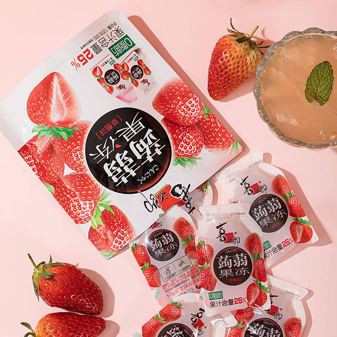 喜之郎蒟蒻果冻120克*4袋,18.6入!