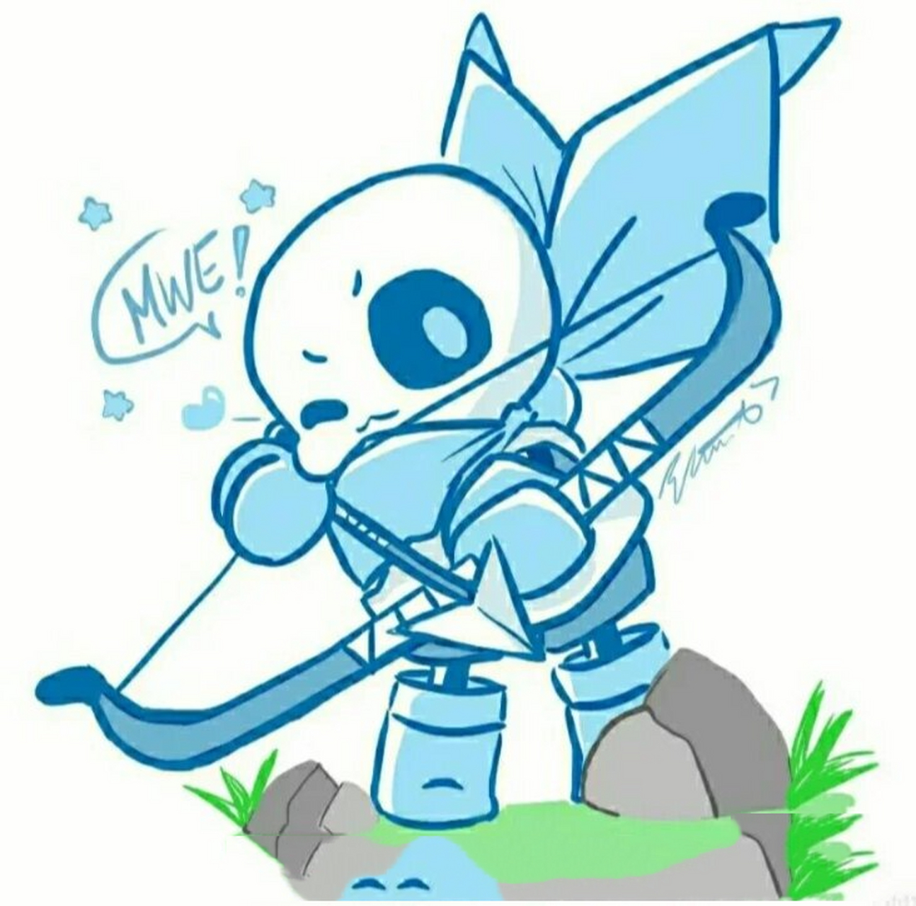 蓝莓sans头像 特别可爱的蓝莓sans头像.