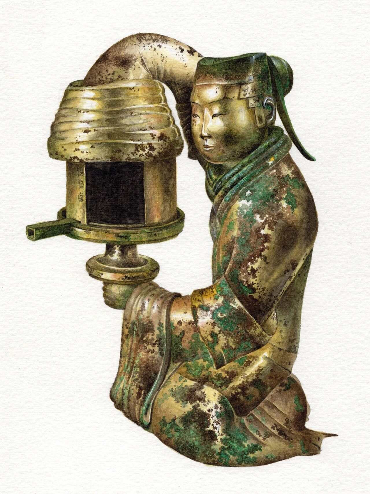 写实绘画—长信宫灯