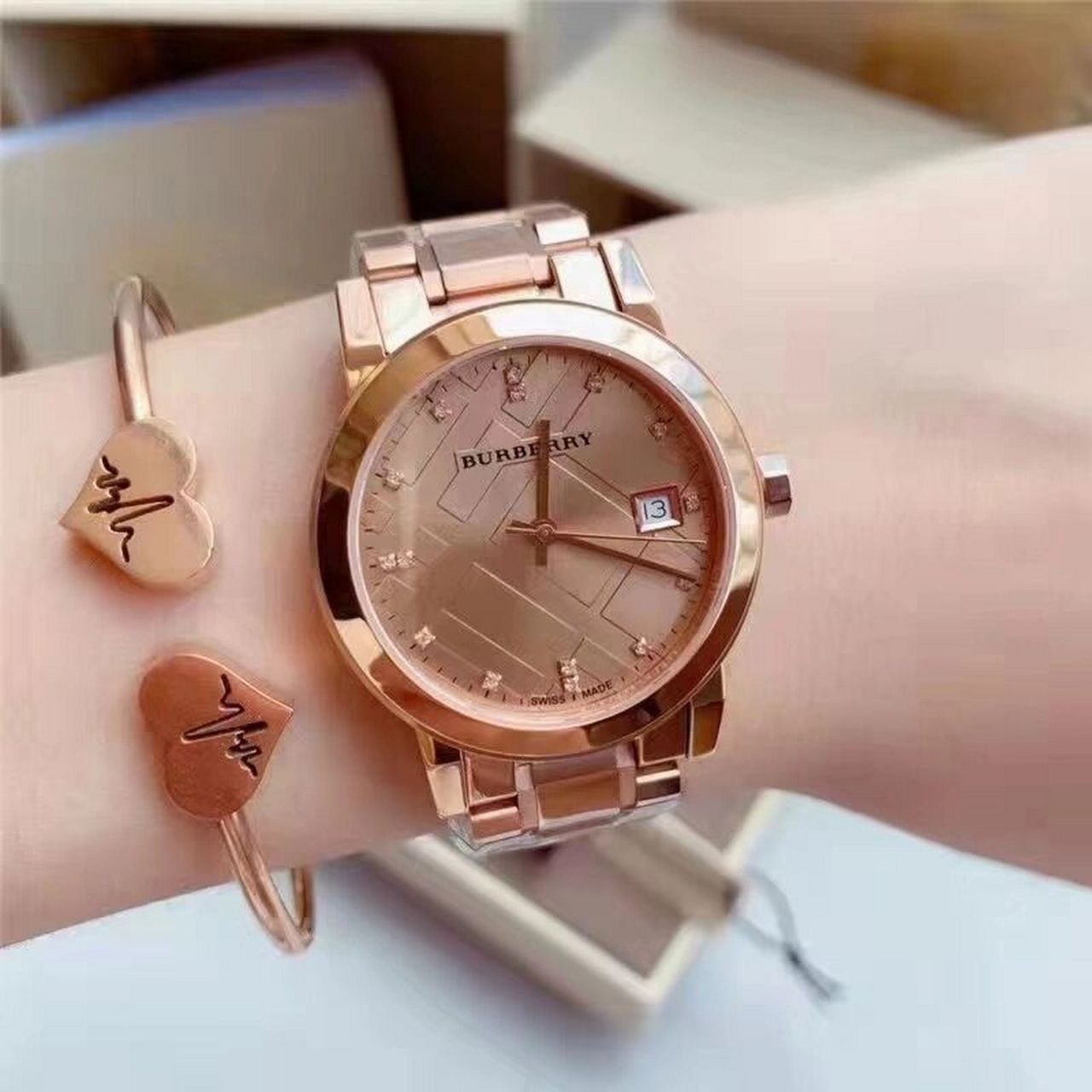 burberry女士手表 特价来袭6015burberry巴宝莉 女士手表bu9126