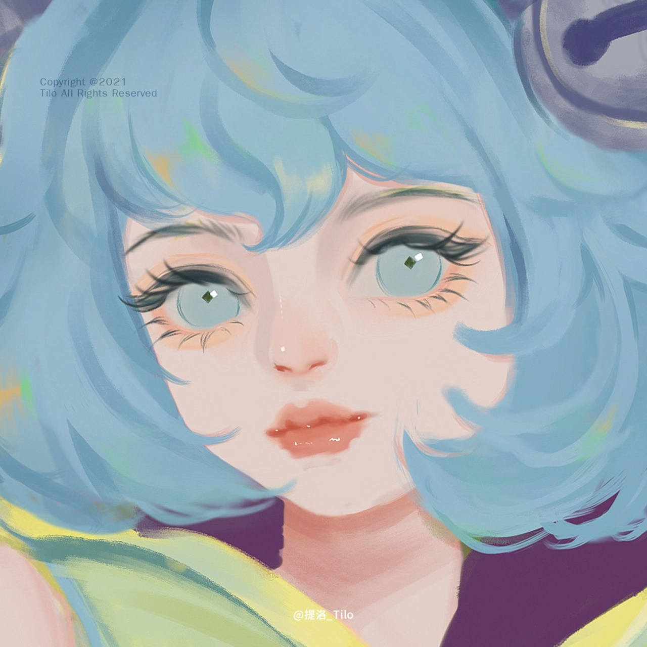 【王者荣耀系列插画】青柠味的蔡文姬 蔡文姬长大了 - 电绘工具:ipad