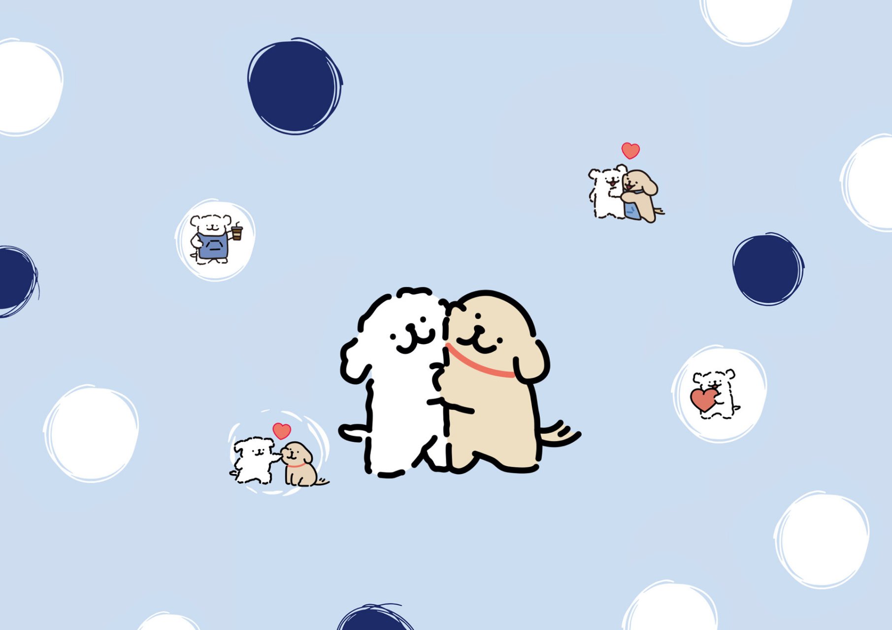 手机,ipad,电脑桌面 哈哈,我都凑齐啦 修狗壁纸,旺旺可爱呀 #ipad壁纸