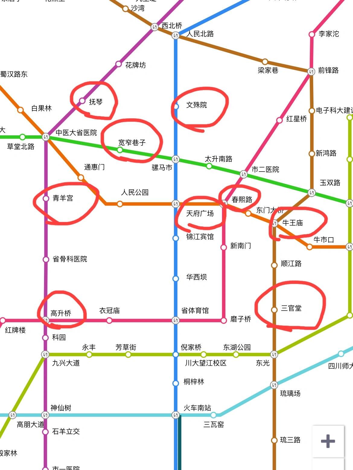 成都地铁景点大全全都帮你标好了?