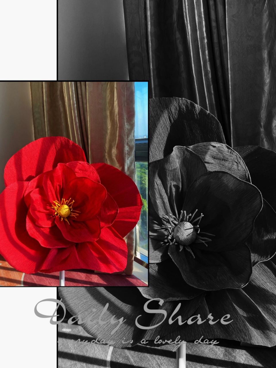 自制一朵大红花94(附材料,教程)