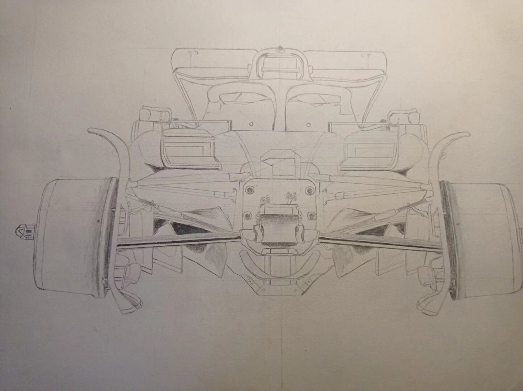 f1赛车素描图片