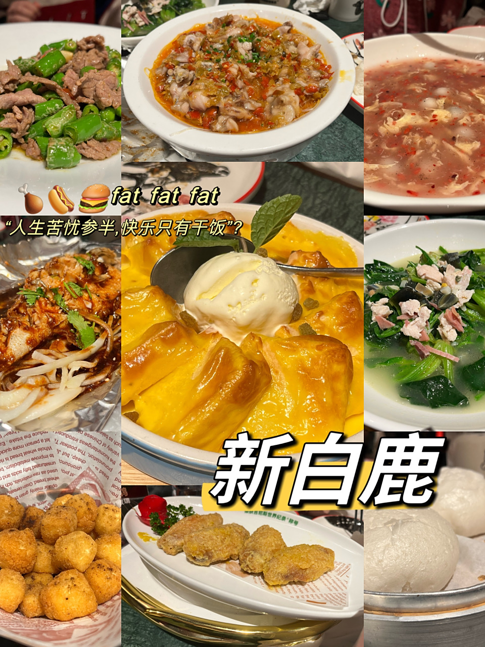 96杭州探店 新白鹿餐厅 地址06 杭州湖滨银泰in77 c3区f3  菜品