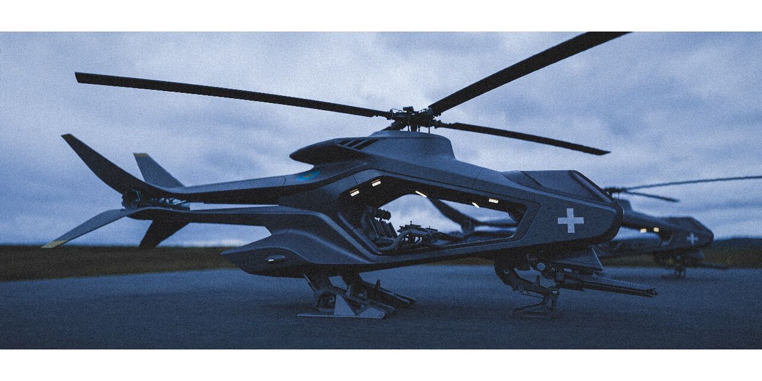未来武装直升机科幻图片