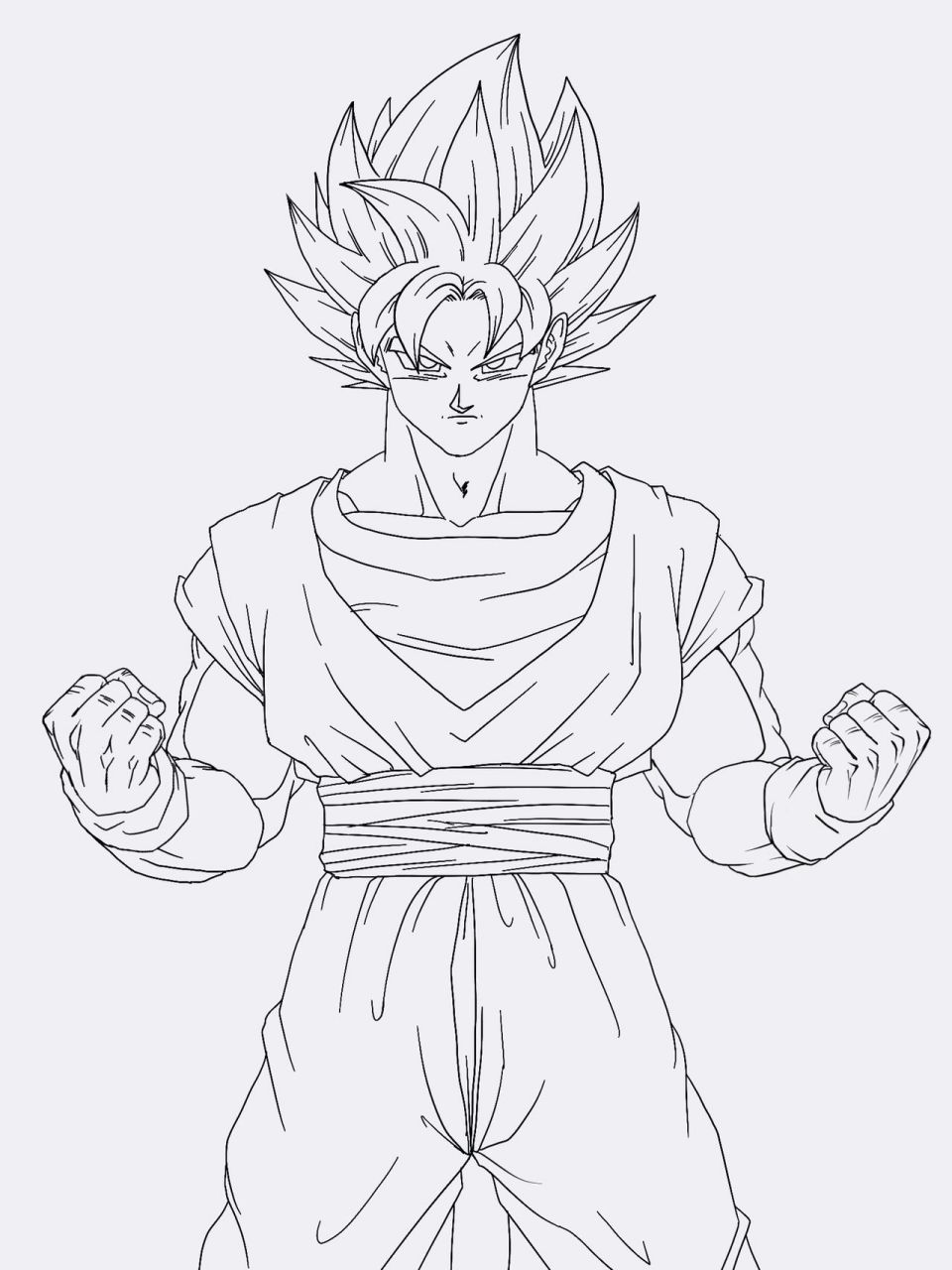 日常绘画练习,龙珠孙悟空不同形态 虽然是一部很老的动漫,可我还是