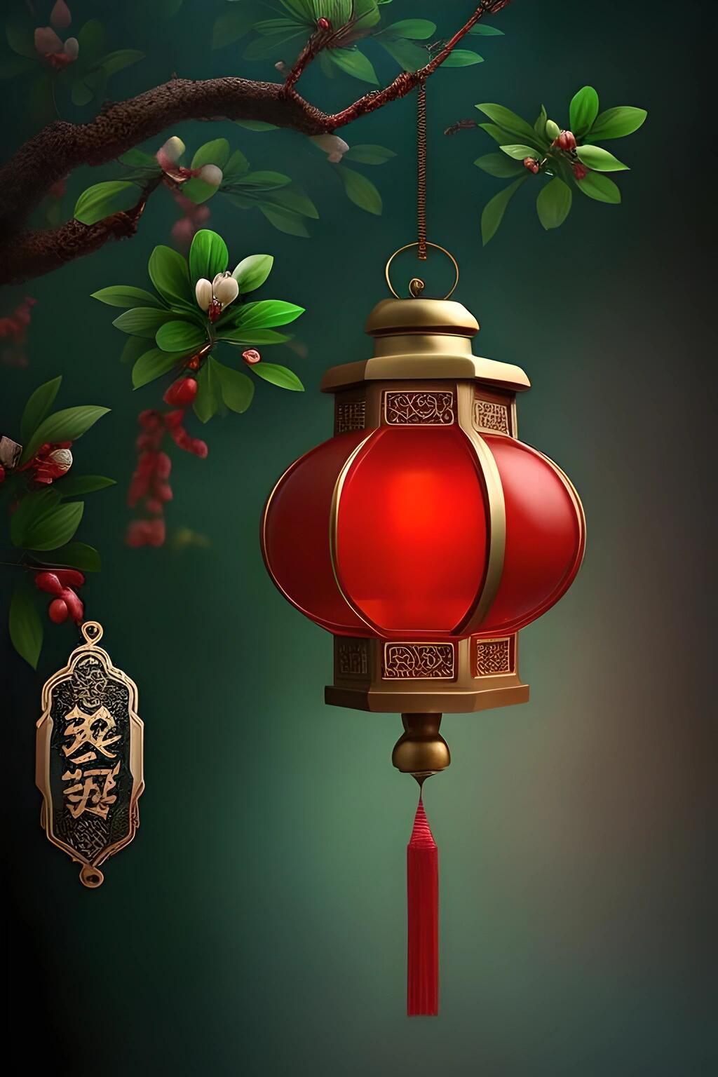 国风,古风,中国红,喜庆灯笼,抱图留痕谢