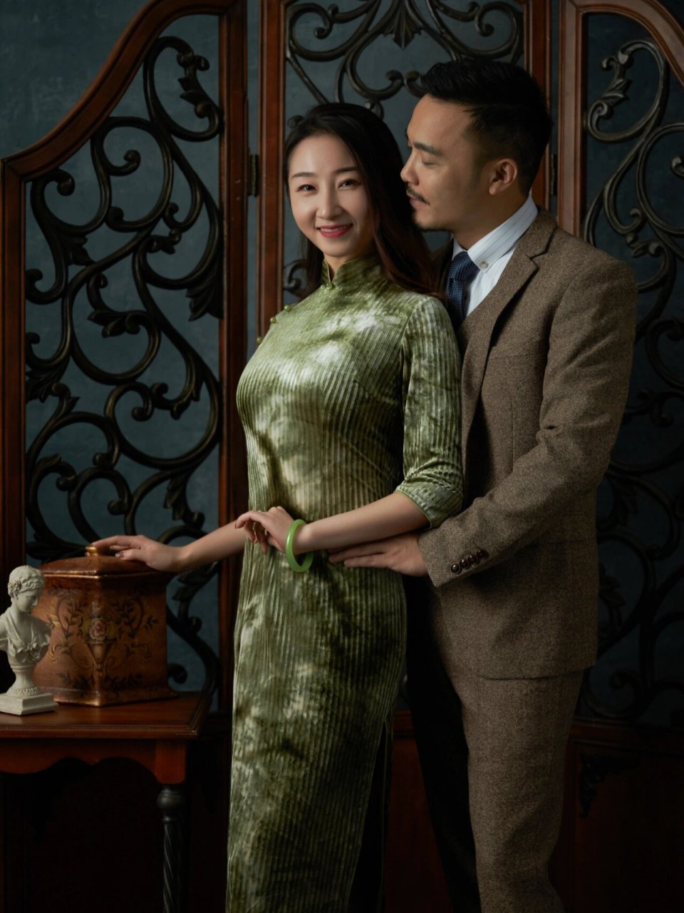 我们的周年纪念写真|轻复古旗袍情侣写真 让人羡慕的爱情❤️都藏