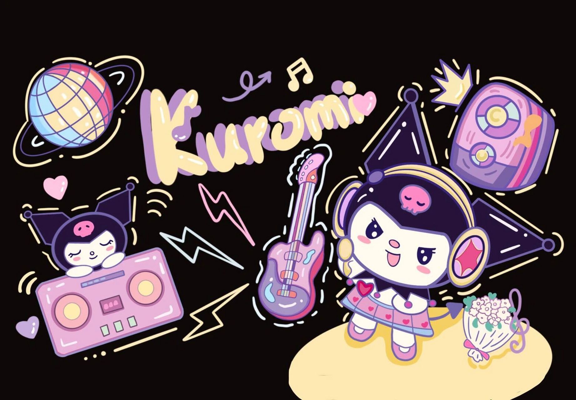 ipad壁纸|库洛米      没想到这么多小伙伴喜欢,只怪库洛米太可爱