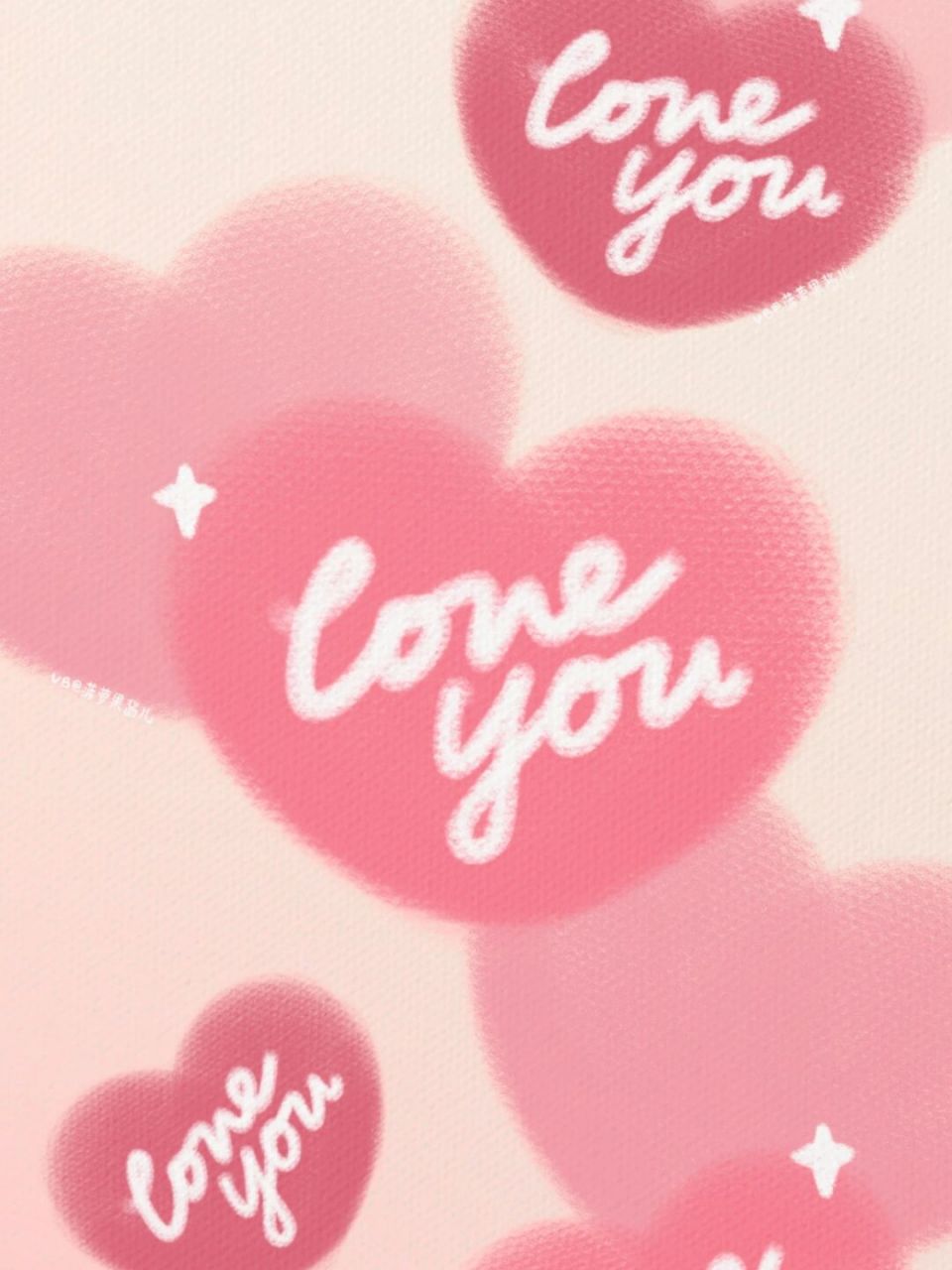 3期95创意粉色表白爱心手机壁纸 以上为本人绘制,9215无授权