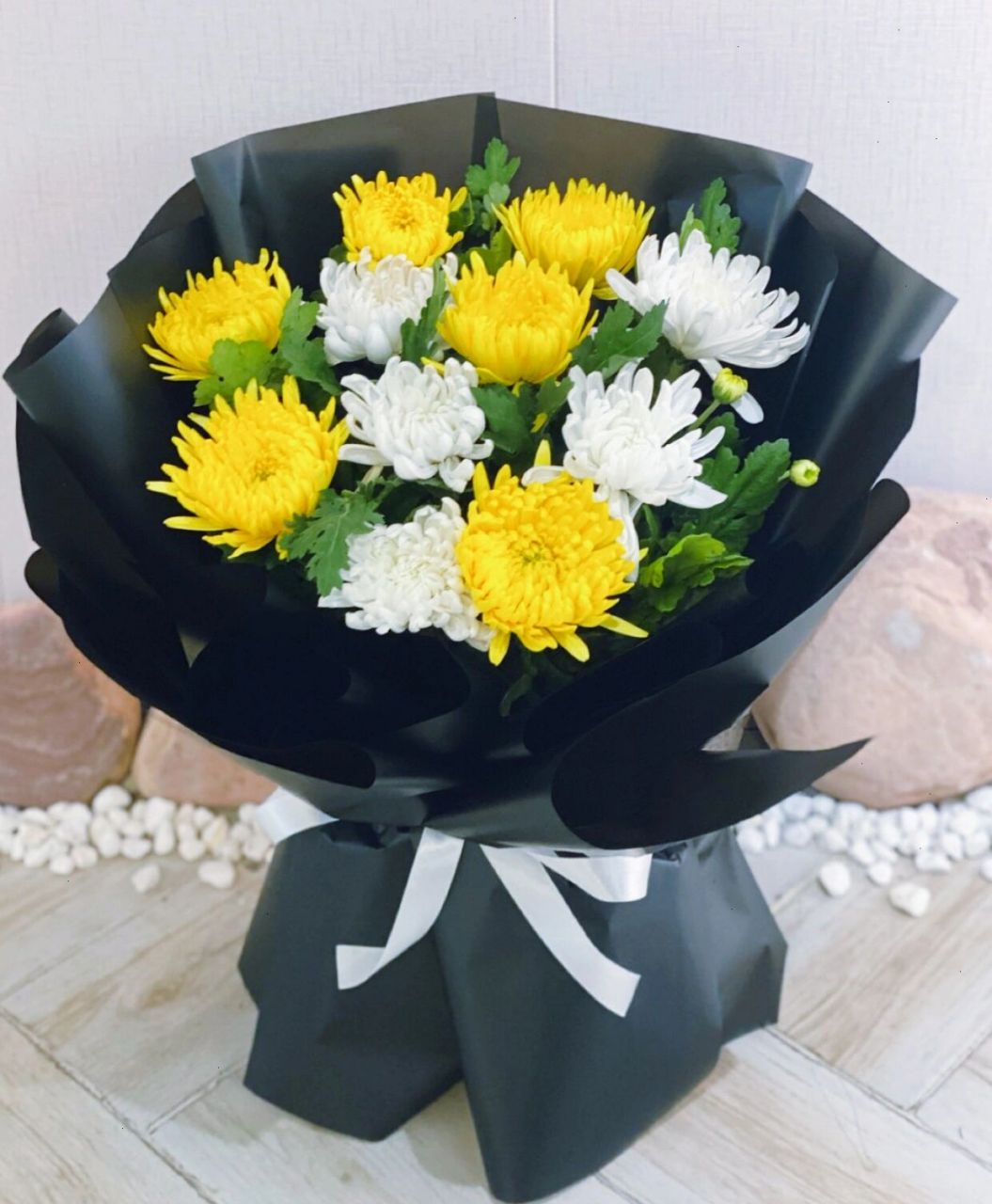 清明节菊花花束图片