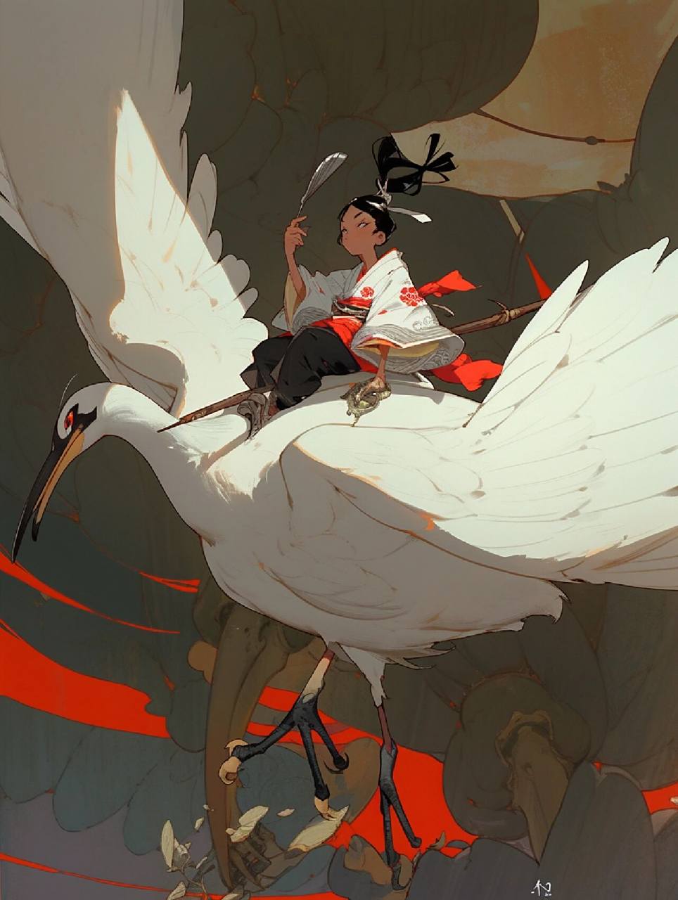 midjourney——骑鹤下江南