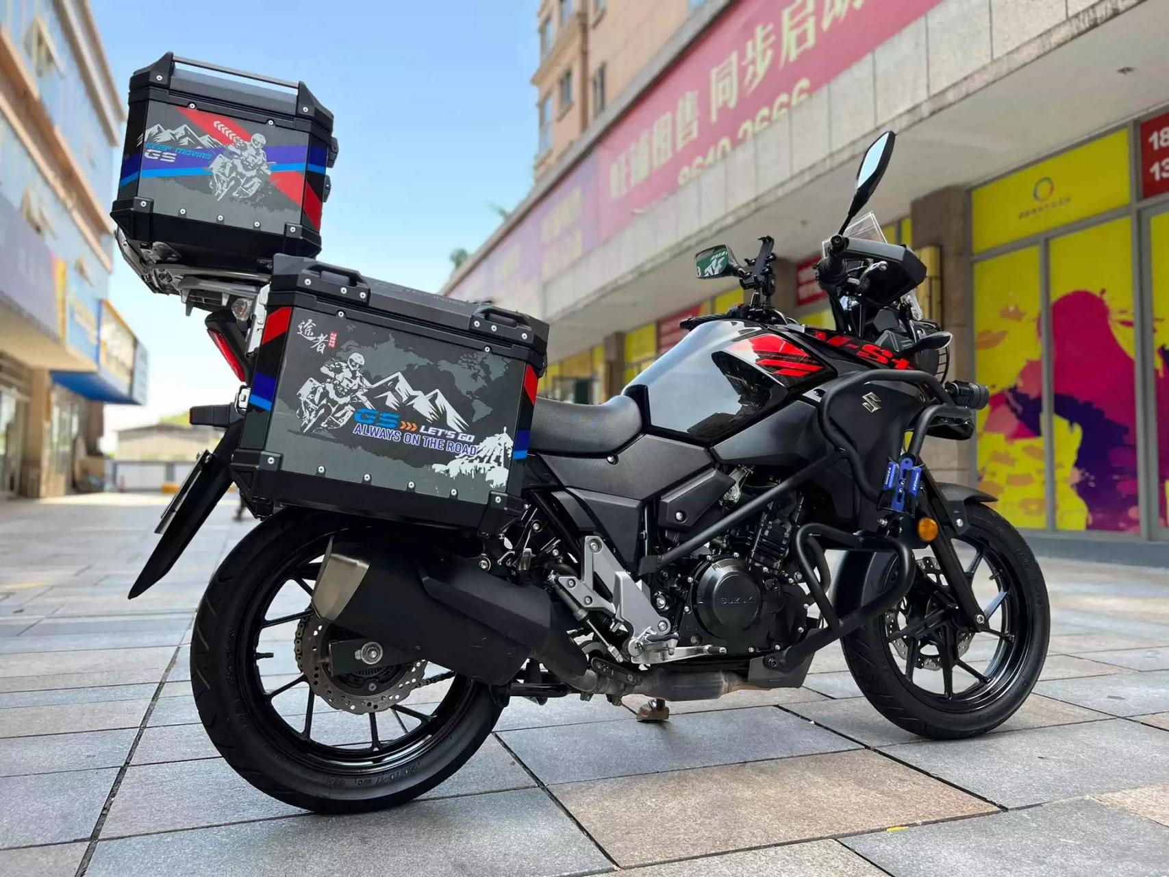 铃木dl250三箱改装铝合金三箱/边箱/尾箱