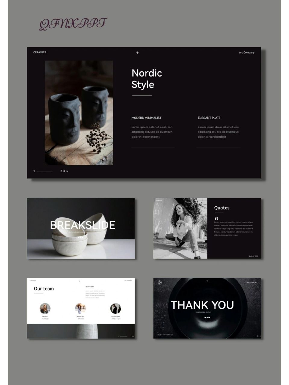 陶艺手工陶艺陶瓷艺术ppt模板【418】 06共37页,图文可编辑修改