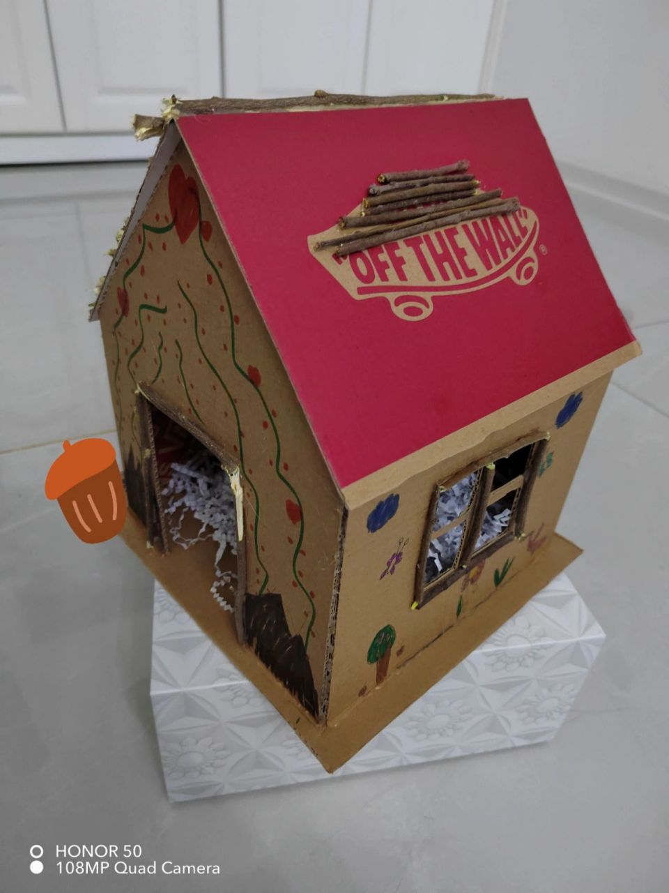 做完真想在里面养只小鸟—手工作品鸟窝