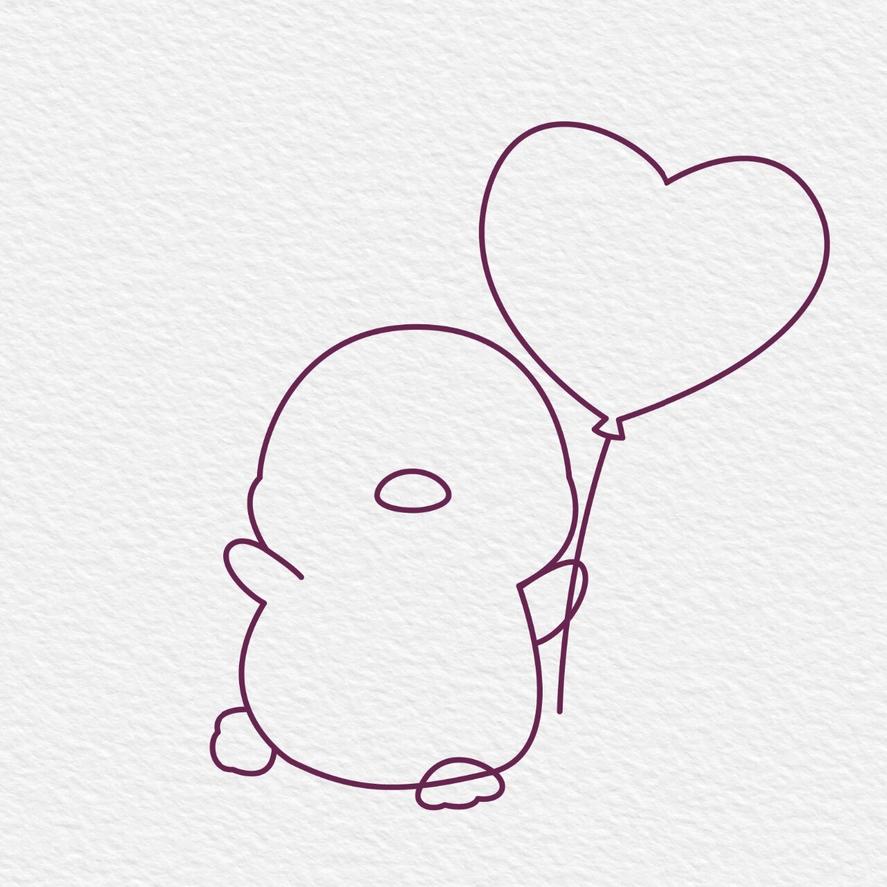 萌萌哒动物—企鹅93简笔画