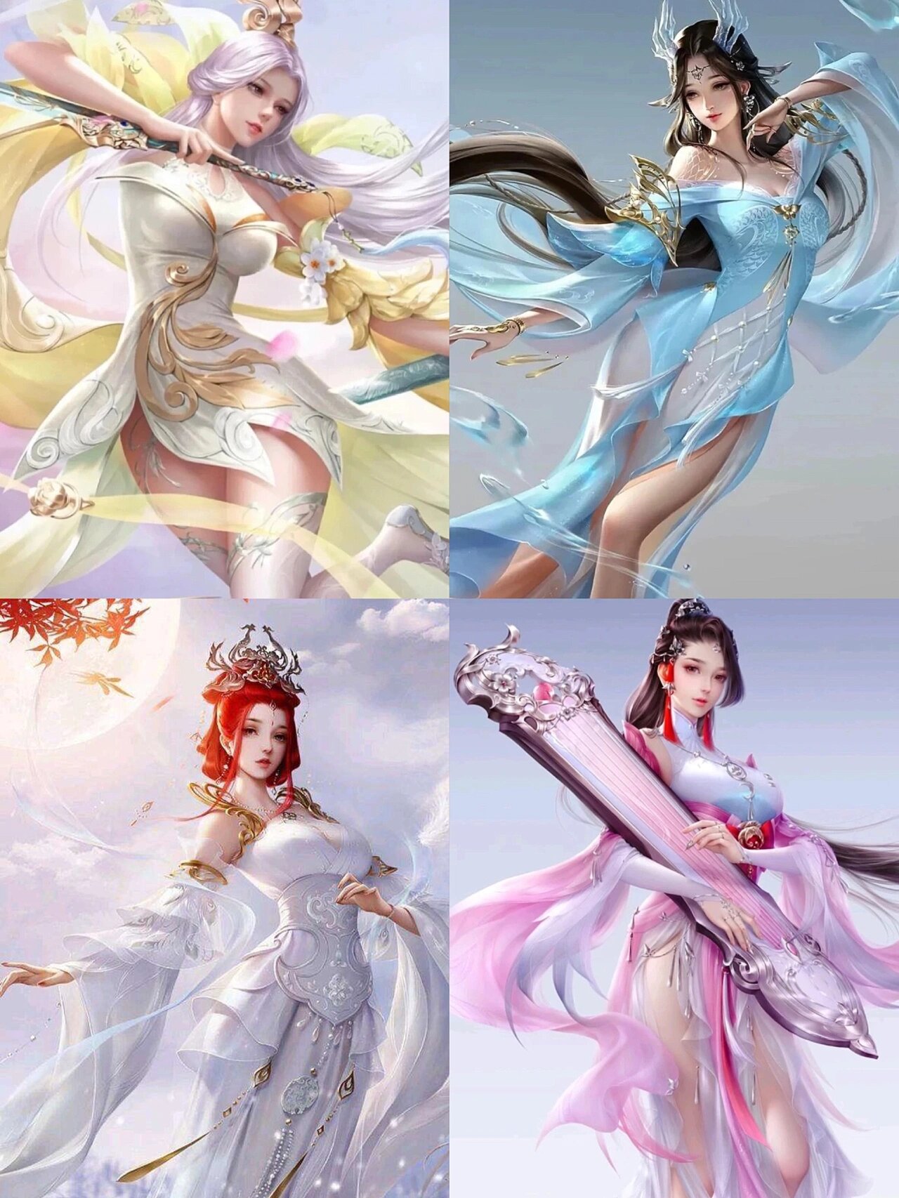 古风卡通动漫手绘游戏美女头像手机壁纸国风