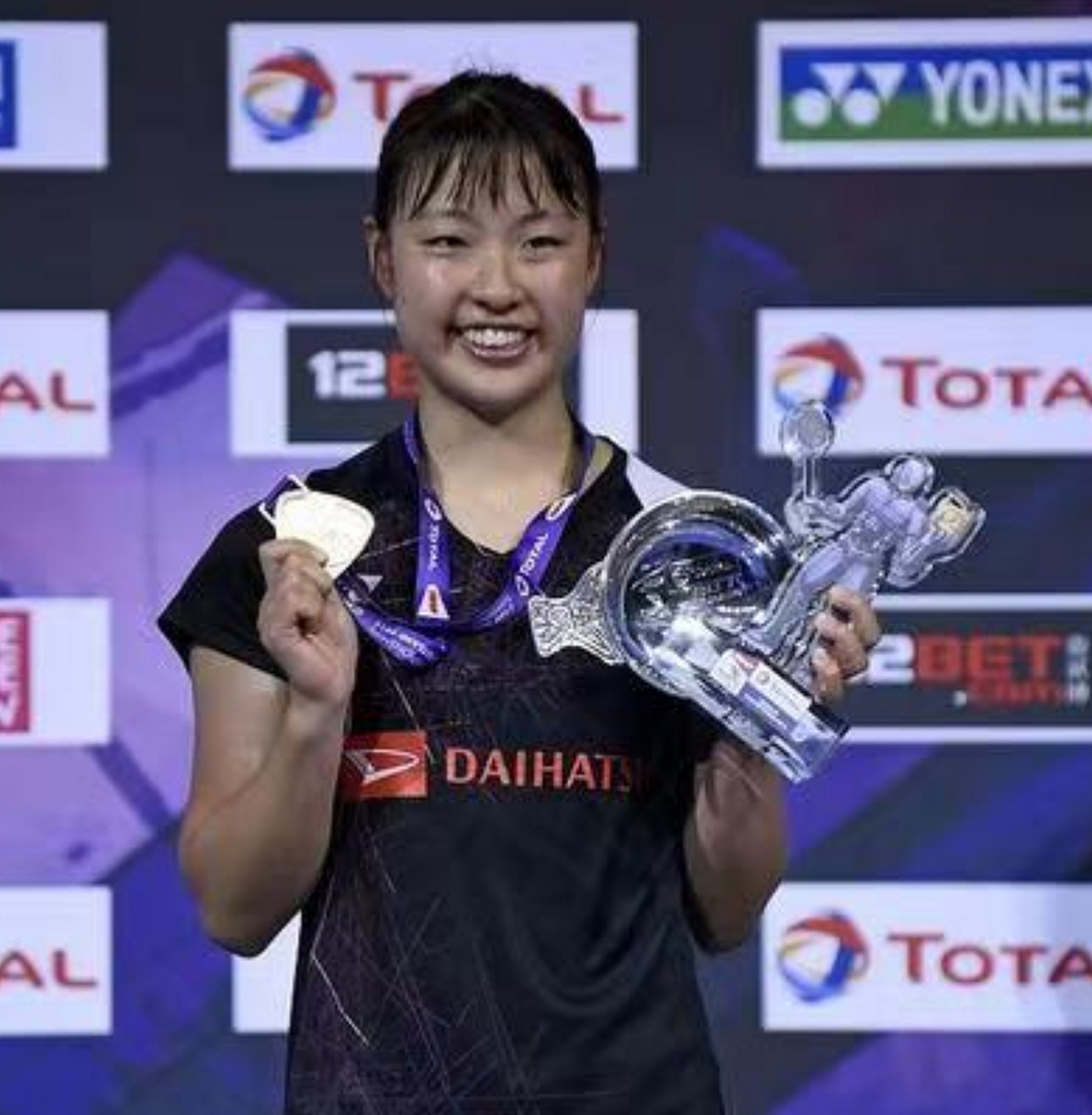 羽毛球##2023年世界羽毛球锦标赛#奥原希望 2017年世锦赛有多开心