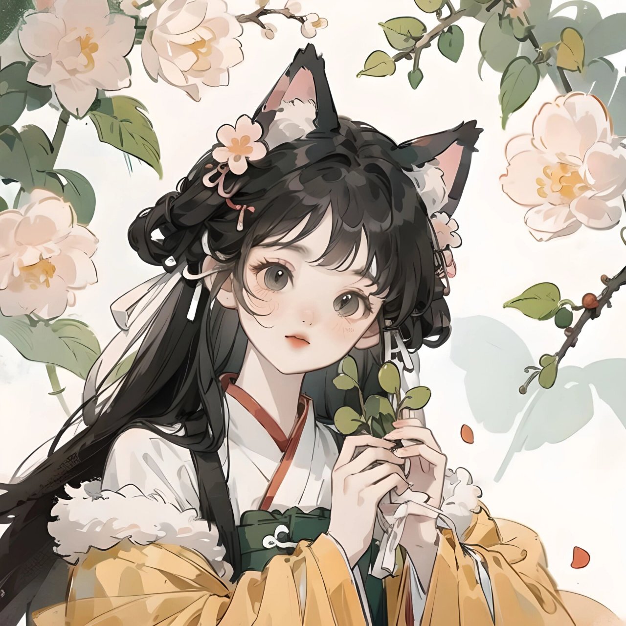 可爱女孩|猫耳橘色古风系 如果这个世界不喜欢你,那它就是我的敌人了.