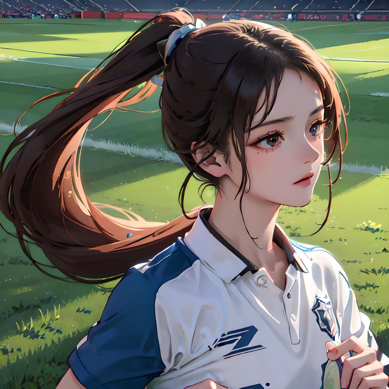 女生头像丨足球少女,跨越绿茵,勇往直前